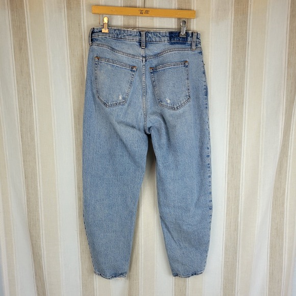Abercrombie & Fitch Curve Love The 80s Mom High Rise Jeans Blue Size 29/8S - Picture 11 of 11